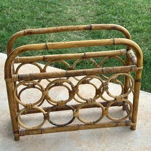 Boho Bamboo Wine Rack/‎ Holder